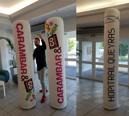 Des colonnes publicitaires pour Carambar