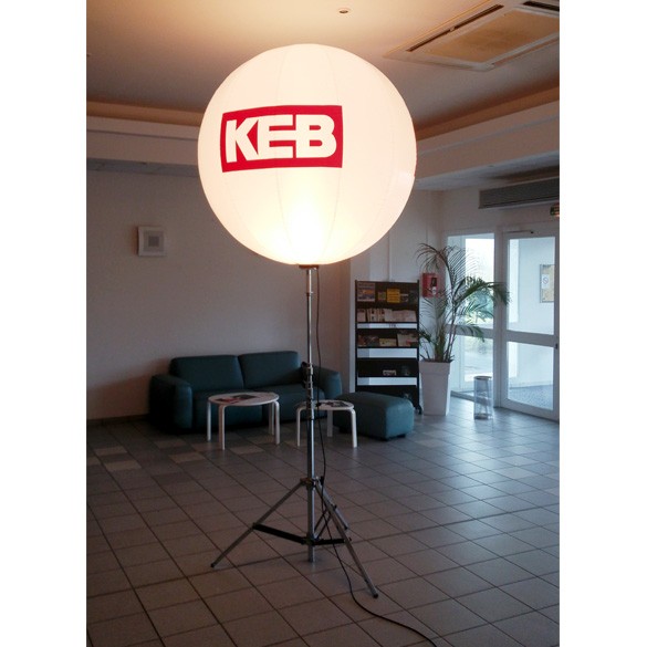 Un ballon lumineux pour la société KEB
