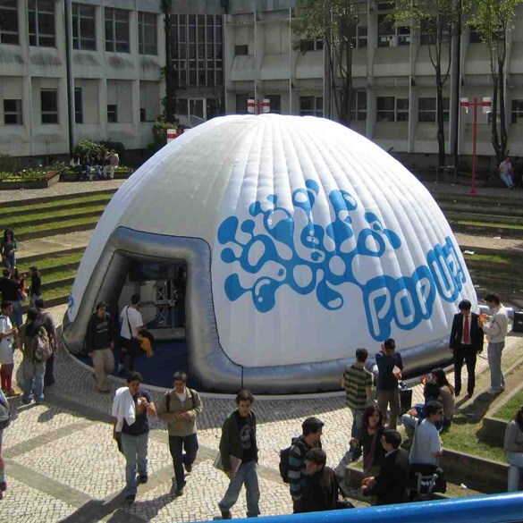 Dome gonflable pour le lancement de produit