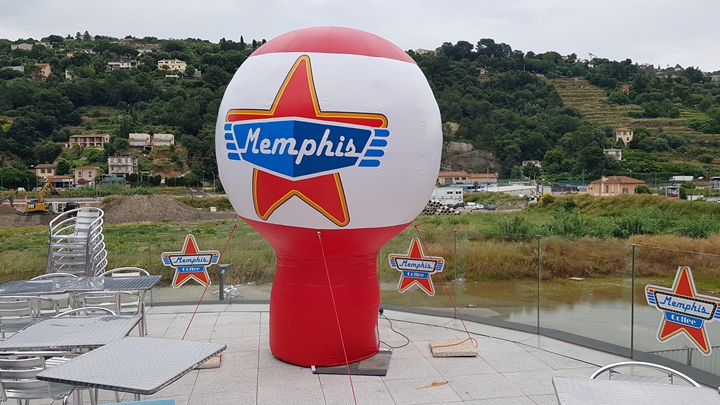 Montgolfière publicitaire pour Memphis