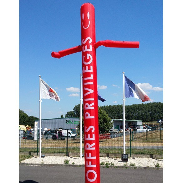 Un airdancer pour la promotions des 'offres privilèges' d'une concession automobile